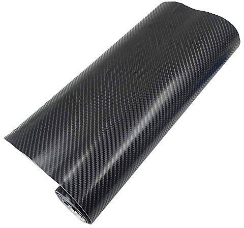 4D Black Gloss Carbon Fibre Car Vinyl Wrap Sticker Sheet Film Car vinyl wrapping 30CM x 1.52