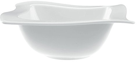 Villeroy & Boch New Wave Schüssel, 4er Set, Premium Porzellan, Made in Germany, 590 ml Fassungsvermögen