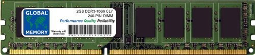 2GB DDR3 1066MHz PC3-8500 240-PIN DIMM MEMORY RAM COMPATIBLE WITH PC DESKTOPS/MOTHERBOARDS