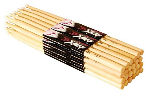One Stage MW5B Lot de 12 Paires de Baguettes de batterie 5B