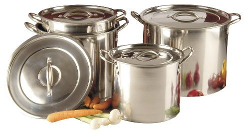 Set of 4 Buckingham Stainless Steel Stock Pots RRP £60
