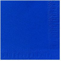 1000 DUNI Servietten, dunkelblau, 3-lag., 33x33 cm, 1/4