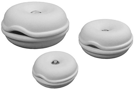 Electriduct Cable Turtle Organizer 3Pc Set - Mini, Small, Large - (White)