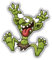 Troll Crazy Cartoon Hochwertigen Auto-Autoaufkleber 12 x 12 cm