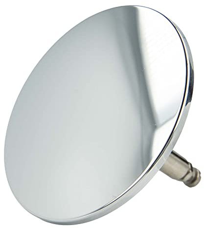 tecuro Universal Ablaufstopfen Ø 72 mm Ventilkegel für Badewannenabläufe, höhenverstellbar, Kunststoff verchromt