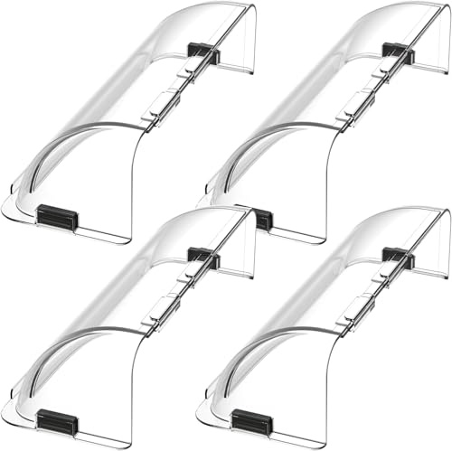 Home Intuition Air Vent Deflector - Non Melting, Adjustable Magnetic Heat and AC Deflector 8.5 to 15 for Vents, Sidewall, and Ceiling Registers, 4 Pack