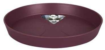 elho - Sottovaso rotondo Loft Urban, Ø x H cm, plastica, Viola mora, 17 cm