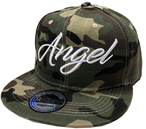 JameStyle26 Angel & Devil Snapback Set USA Cap Kappe Basecap Mütze Trucker Cappy Kult Partner Look (Angel Camouflage)