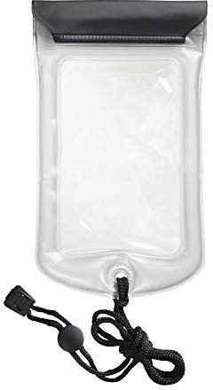 Lewis N. Clark WaterSeals - Custodia Galleggiante Impermeabile a Tripla Tenuta + Sacchetto Asciutto per Cellulare, Ideale per Kayak, Canoa, Piscina, Spiaggia, Trasparente