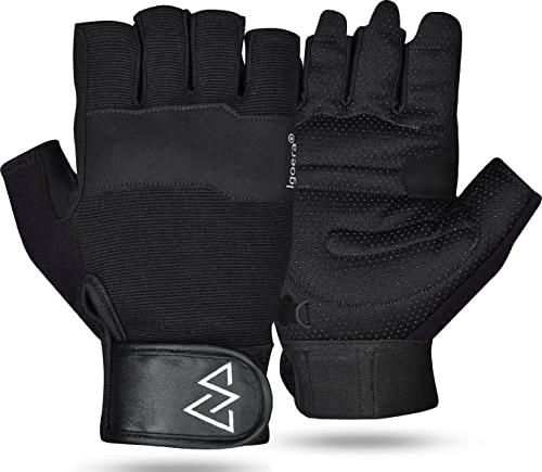 Igoera®️ Kletterhandschuhe mit hochwertigen u. robusten Nähten, Fingerhandschuhe zum Klettern u. Bouldern für mehr Grip u. Schutz am Fels u. an der Wand, Unisex (M)