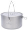 Boundless Voyage Pote de Titanio al Aire Libre de 2900ML con Tapa Tapa de asa Plegable Acampar Senderismo Picnic Ultraligero Botella de Agua portátil