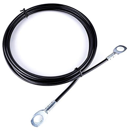 Fitness Pulley Cable,Replacement Cable Machine Accessories,Cable Pulley Attachments for Gym -Thick 5mm(0.2inch) Heavy Duty Steel Wire Rope for Home Gym Cable Pulley Machine (Type-A, 59 inches)