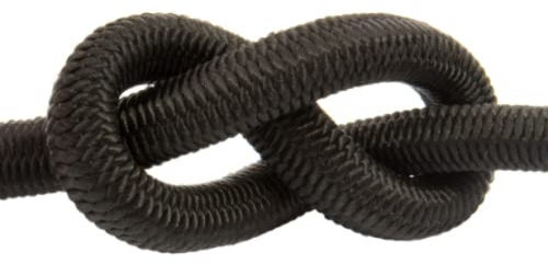 Elastic Bungee Rope Black Stretch Shock Cord Tie Down Luggage Straps Roof Racks Garment Garden Crafts DIY (0.5, 8mm)