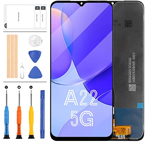 Für Samsung Galaxy A22 5G Bildschirm Ersatz A226 LCD Touch Digitizer SM-A226B Display SM-A226B/DS SM-A226B/DSN LCD Display Sensor Glas Komplette Montage Reparaturteile Kit (Nicht Original)