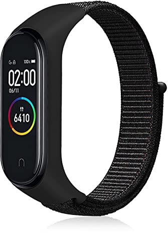 Th-some Armband für Xiaomi Mi Band 7/Mi Band 6/Mi Band 5, Nylon Uhrenarmband Verstellbares Sport Ersatzarmbänd Kompatibel mit Xiaomi Mi Band 6/Mi Band 5/Mi Band 7/Amazfit Band 5