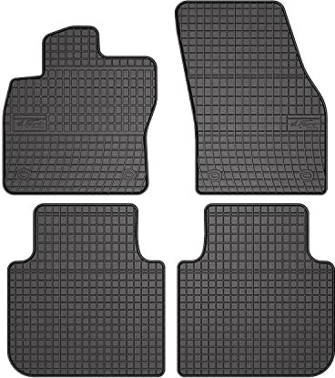 OMAC Gummi Fußmatten kompatibel mit Skoda Kodiaq 2017-2025 Automatten Gummi TPE Schwarz 4X