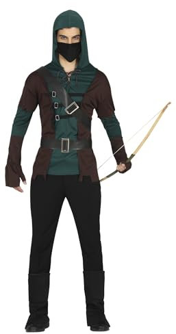 FIESTAS GUIRCA Disfraz de Archero Verde Adolescente - Atuendo de Héroe Verde para Chicos de 14-16 Años