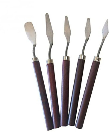 CADENABEAR spatola Tavolozza Professionale della spatola 'Acciaio Inossidabile della spatola per la Pittura ad Olio Belle Arti Arti Utensili di Pittura Set Flexible Blades Strumenti di Pittura