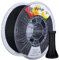 YXPOLYER Kohlefaser-Nylon-Filament 1,75 mm 1kg, PA6 Kohlenstofffaser 3D Filament PA6-CF Nylon-CF 15% Carbonfaser-Verstärkung für Höchste Festigkeit, Hitzebeständig und Vielseitig Einsetzbar