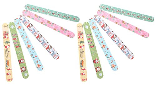 Beavorty 15 Piezas Lima De Uñas De Navidad Limas De Uñas De Cartón Tablas De Esmeril De Doble Cara Para Uñas Limas Para Uñas Limas De Navidad Expediente Papel De Lija Importante