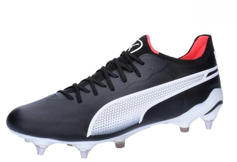 PUMA King Ultimate MxSG Eclipse schwarzweissrot, 42,5 Unisex
