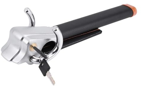 Steering Wheel Lock 3-Direction Airbag Folding Anti-Theft | Vehicle Security, Universal Fit, Folding Design, Three-direction Airbag, Two Keys, Cars Trucks SUVs Vans