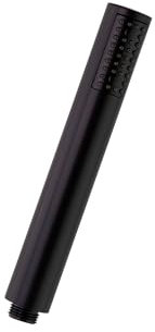 Ramon Soler - Ducha de Mano Cilíndrica Negro Mate, 1 Función, Diseño Moderno, ABS Resistente, Ideal para Baño, Fácil Instalación, Acabado Elegante, Ahorro de Agua
