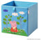 LIFENEY meets Peppa Wutz Aufbewahrungsbox für Kinder – Box mit Peppa Pig Motiv zur Aufbewahrung von Spielzeug – 30 x 30 x 30 cm passend für klassische Würfelregale