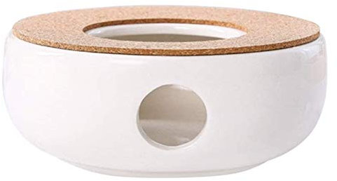 Topiky Teewärmer aus Glas, Teekannenwärmer aus Borosilikatglas für Teesuppe mit Konstanter Temperatur, Handgefertigt, Kleine Größe, Einfach zu Verwenden, mit Teekocher-Basis und