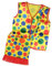 MagiDeal Clown Weste Clown-Anzug mit Clown Tasche, Clown-Kostüm Zubehör für Halloween, Rollenspiele, Karneval, Bühnenauftritt