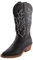 Toocool Stivali donna texani cowboy western camperos scarpe a punta G676 [41,nero]