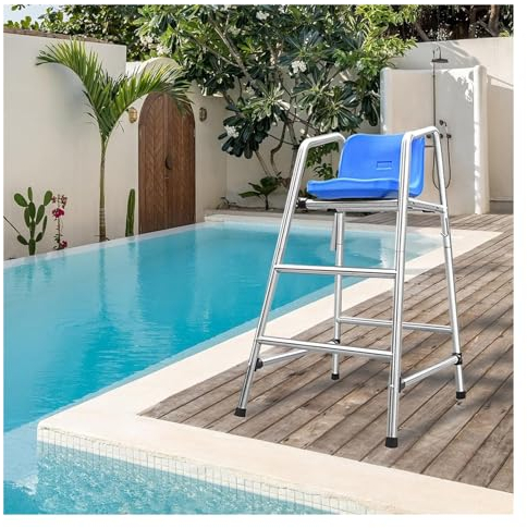 Rettungsschwimmer Stuhl Barhocker Poolside Rettungsschwimmer-Stuhl Für Pool, 2 3 4 Stufen Hoch Strand-/ Rettungsschwimmerstuhl, Sicherheit Schwimm-Rettungsausrüstung Mit Komfortablem Sitz, Belastbarke