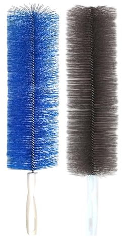 ohfruit 2PC Fan Cleaner for Box Fan Soft Bristles Bendable Fan Cleaner Brush Cobweb Corner Brush Reusable Dirt Remover for Stand Fan Air Conditioning Home Car Vents Curtain Box Fan Shutters multicolor