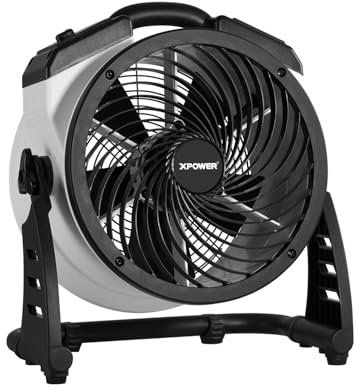XPower FC-100 Heavy Duty Industrial High Velocity Whole Room Air Mover Air Circulator Utility Floor Fan Variable Speed Timer