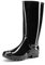 DREAM PAIRS Stivali da Pioggia Alti da Donna Wellington Stivali da Pioggia Impermeabili Antiscivolo,Size 38,Nero,DWEMRB2502
