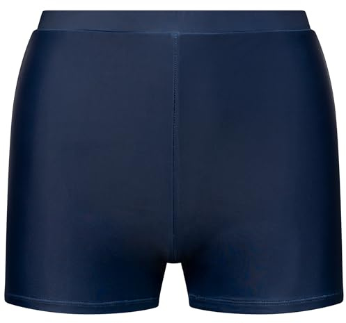Trespass Womens Swim Shorts Kristie - Reflective Logo, Fully Lined, Stretch Fabric, 85% Polyester 15% Elastane, Ladies Swimwear, Holiday, Beach, Poolside Navy