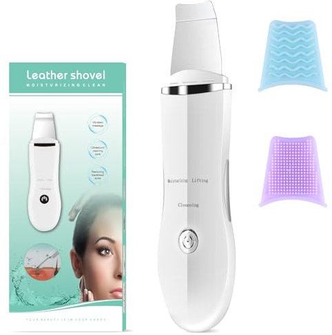 Bwaliffury Skin Scrubber, 3 Modi Ultraschallpeelinggerät, Porenreiniger, Face Skin Spatula, Skin Scrubber Ultraschall mit USB-Aufladung für Frauen und Männer jeden Hauttyp geeignet