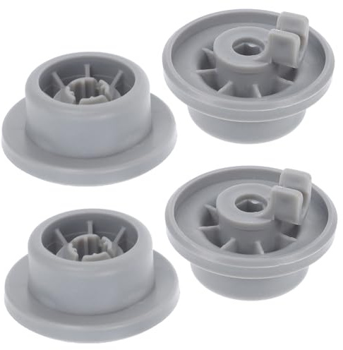BUGUUYO 4pcs Dishwasher Wheels Lower Rack Plastic Roller Replacement for Dishwasher Rack Parts Suitable for Bosch