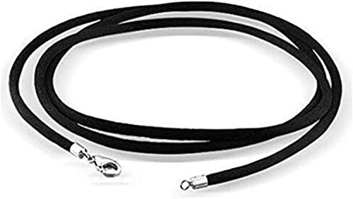 Generic Black 1.5mm Thick 45cm Long Necklace Cord for Jewellry Making, 18 Inches, Unisex, Minimalist Style