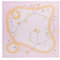GUESS Foulard da Donna, 125 x 125 cm, Motivo Catena e Charms, Rosa