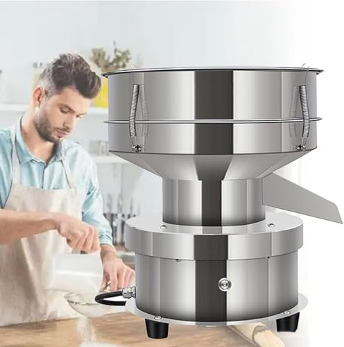 Macchina Automatica per Setaccio, Setaccio Elettrico in Acciaio Inox per Uso Alimentare, Setaccio Vibrante per Farine, Polvere Di Erbe,10cm