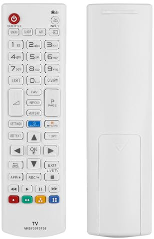Mando a Distancia AKB73975758 Compatible con LG Smart TV 28LB490 32LB582 42LB582 47LB582 50LB582 55LB582 42LB5820 47LB5820 32LB582U 55LF5800 50LB582V 42LB582V Sustitución Controlador