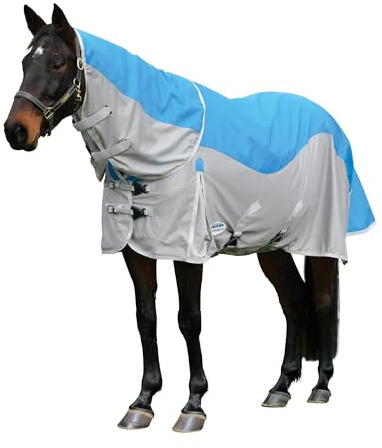 WeatherBeeta ComFiTec Dual Shield Detach-A-Neck, Blau/Grau, 1,52 m