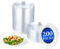 SWEWARM 200 platos de plástico duro transparente de 13 cm, pequeños platos redondos para fiestas, picnic, boda, cumpleaños, barbacoa