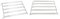 FIGEVIDA KIT GRIGLIE LATERALI DESTRA SINISTRA FORNO COMPATIBILI PER SMEG 848591237 848591236