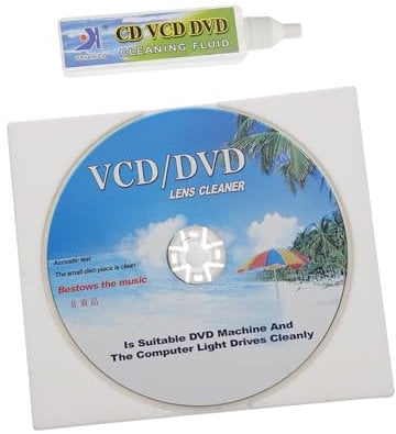 FUNNETOYU Cd Cleaning Brush Disc Cleaning Set Player Maintain Equipment for Cd Vcd Dvd Player Cleaner Extend Life