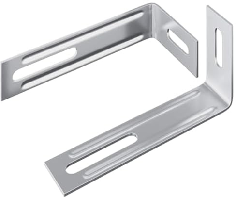 vidaXL Anti-Kipp-Halterung Uni 2 pcs Silber 74,5 x 15 x 32 mm Eisen, L-förmige, langlebige Anti-Kipp-Halterung, Sicherheitsanker für Möbel, zuverlässige Stabilität, Heimwerkbedarf