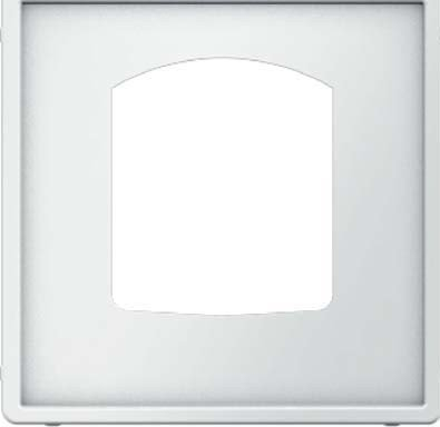 Hager q.1 - Tapa conector enchufe+toma blanco polar