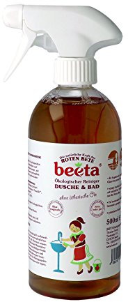Beeta Badreiniger aus Roter Bete | Veganer & Natürlicher Reiniger mit Fruchtsäuren | Kraftvolle & Sanfte Reinigung für Bad | 500ml Sprühflasche | Biologisch abbaubar & Nachhaltig
