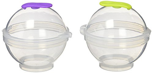 Ibili 870550 Gintonic's Formen für Eiskugeln, Set mit 2 Stück, Kunststoff/Silikon Größe XXL